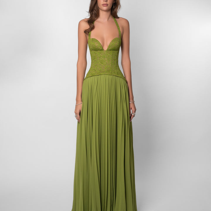 Vestido largo efecto corsé Modern Jasmynne