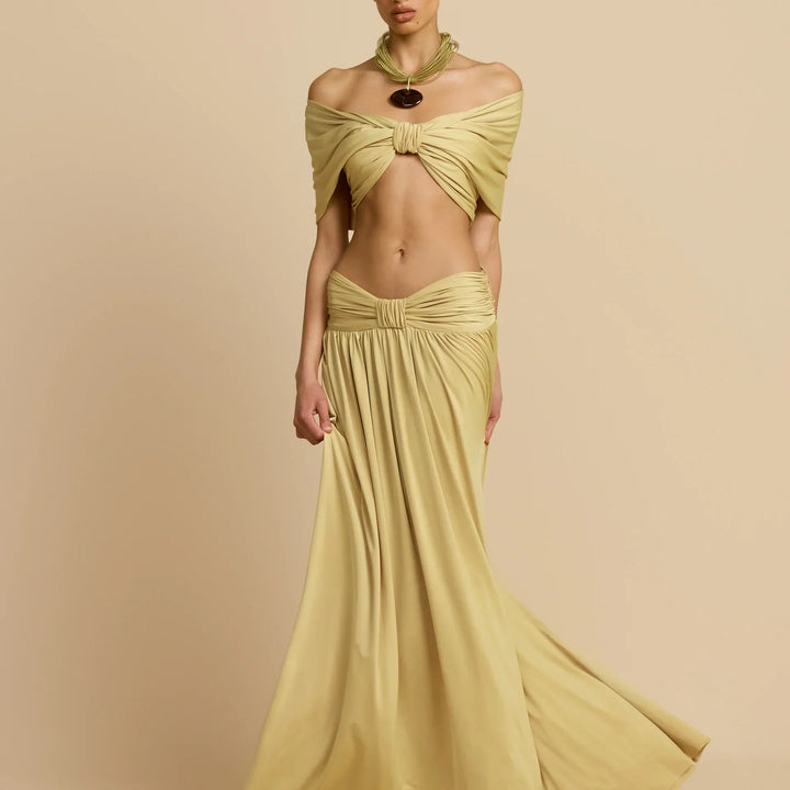 Conjunto de cropped y falda larga Modern Dalene