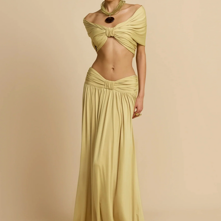 Conjunto de cropped y falda larga Modern Dalene