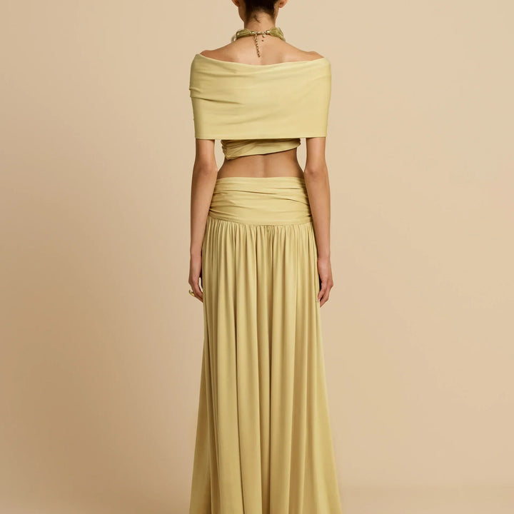 Conjunto de cropped y falda larga Modern Dalene