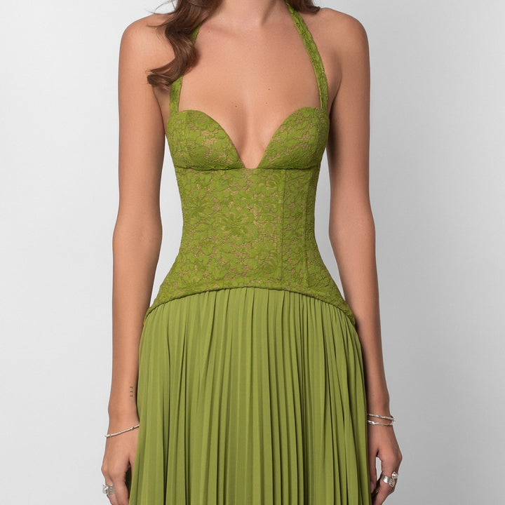Vestido largo efecto corsé Modern Jasmynne
