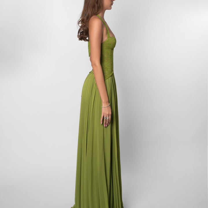 Vestido largo efecto corsé Modern Jasmynne