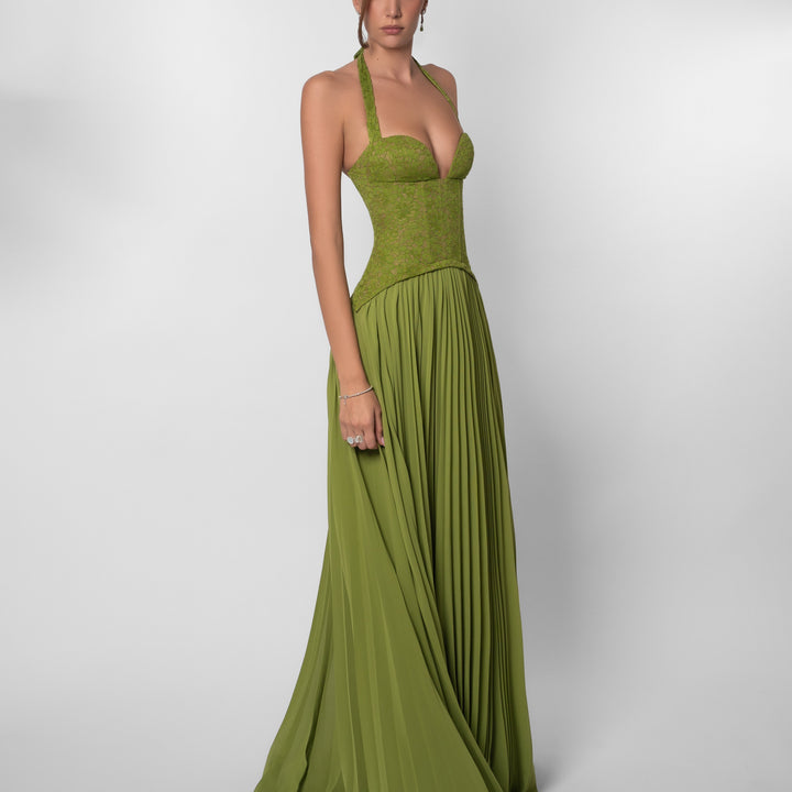 Vestido largo efecto corsé Modern Jasmynne