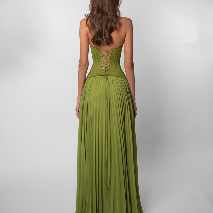 Vestido largo efecto corsé Modern Jasmynne