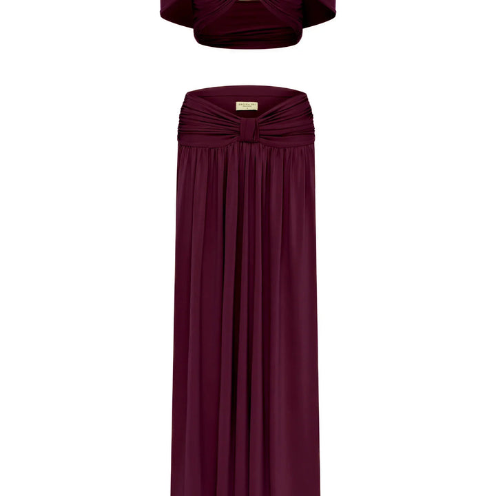 Conjunto de cropped y falda larga Modern Dalene