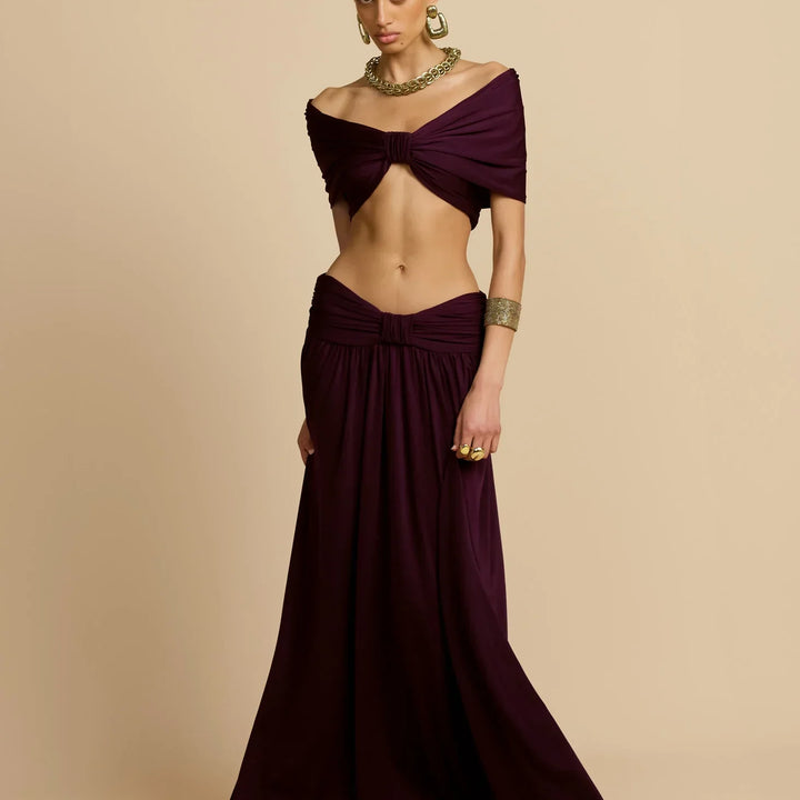 Conjunto de cropped y falda larga Modern Dalene