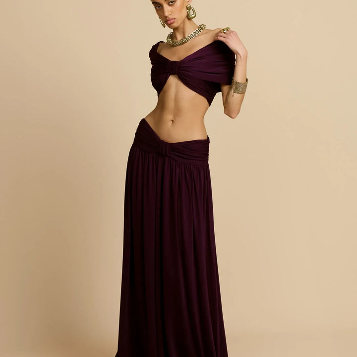 Conjunto de cropped y falda larga Modern Dalene