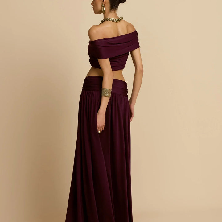 Conjunto de cropped y falda larga Modern Dalene