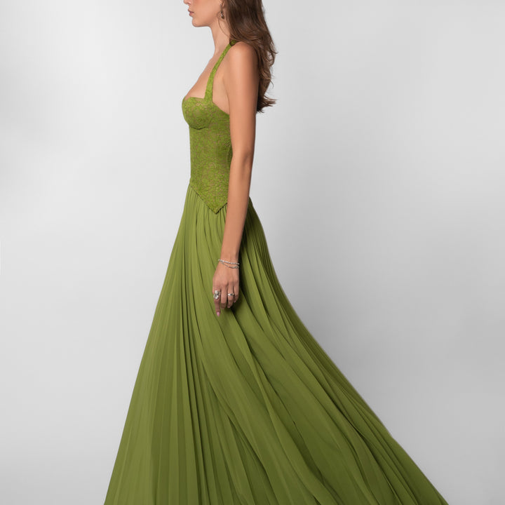 Vestido largo efecto corsé Modern Jasmynne
