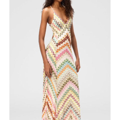 Vestido largo de tirantes Modern Celine