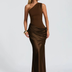 Vestido Longo Sereia em Cetim Modern Azura