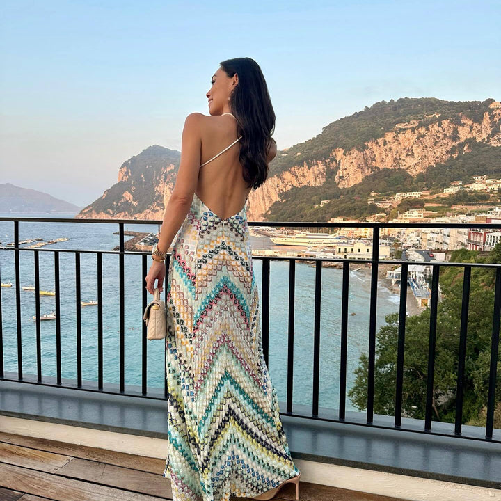 Vestido largo de tirantes Modern Celine