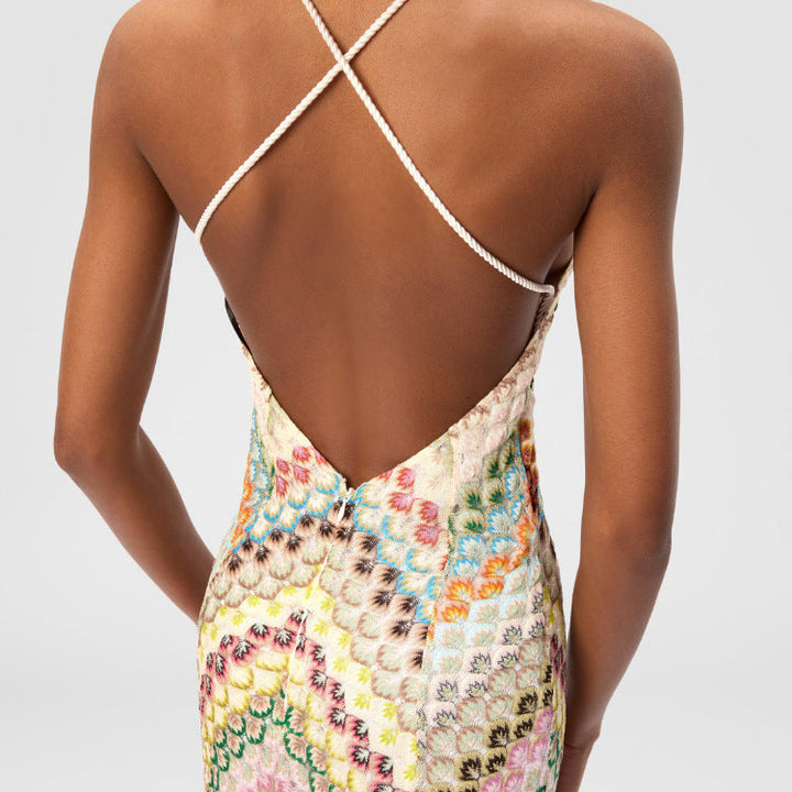 Vestido largo de tirantes Modern Celine