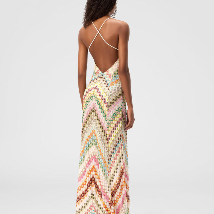 Vestido largo de tirantes Modern Celine