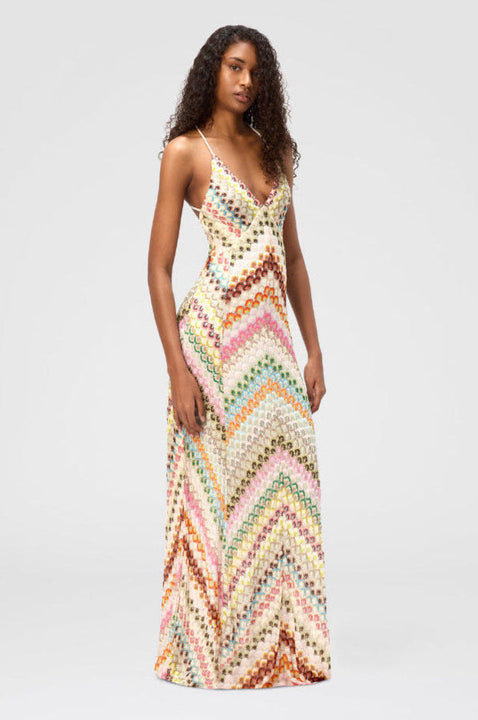 Vestido largo de tirantes Modern Celine