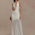 Vestido largo con tul Modern Fiorenza elegante y delicado