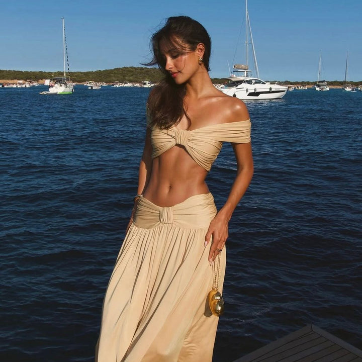 Conjunto de cropped y falda larga Modern Dalene
