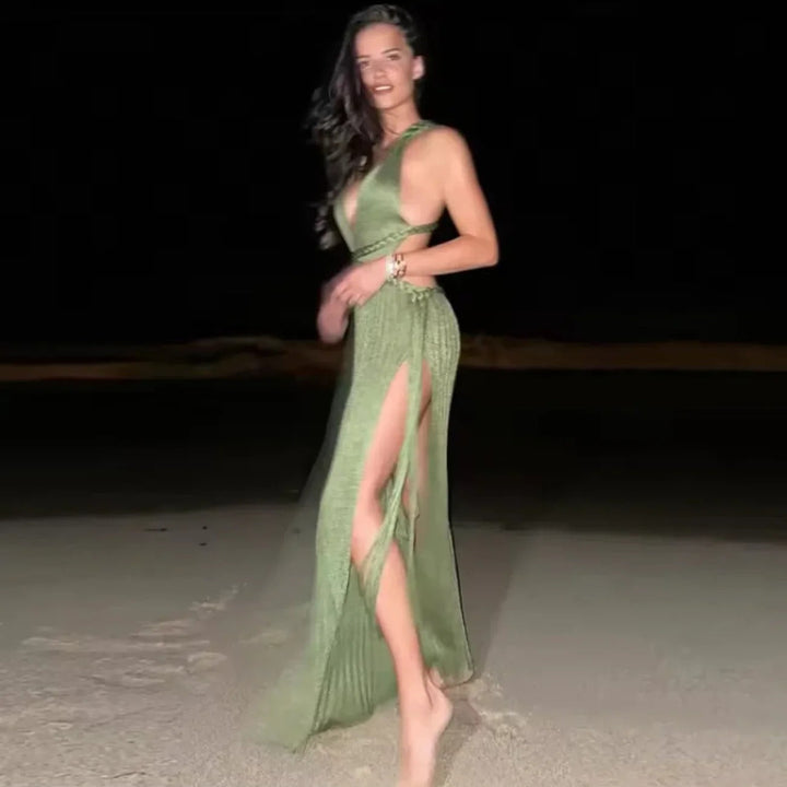 Vestido largo con abertura lateral Modern Hayley